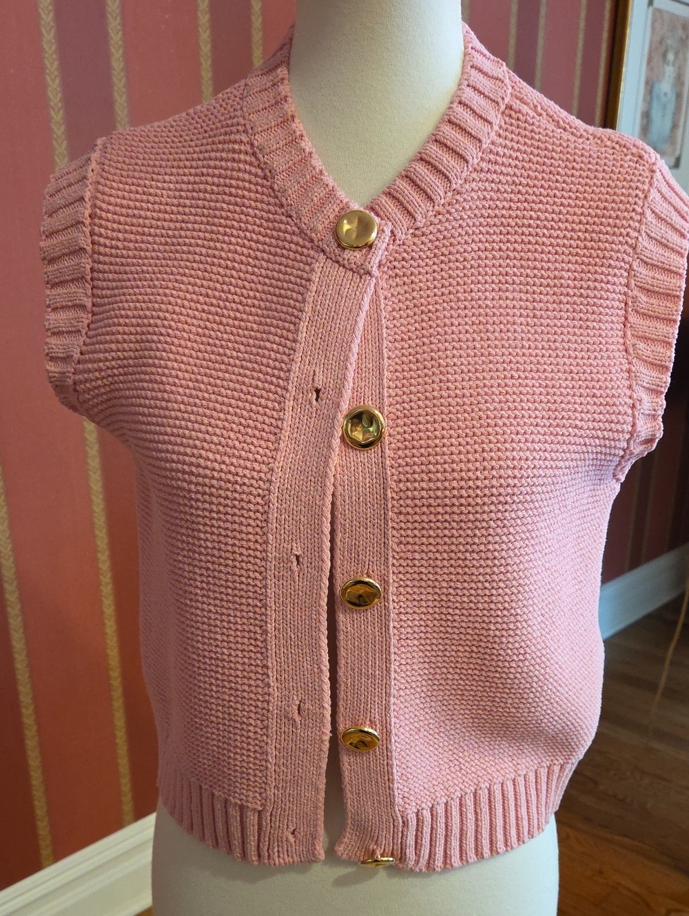 Pink Knit Vest